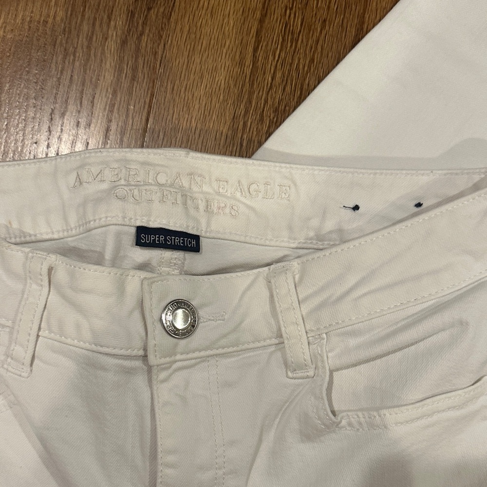 American Eagle Outfitters White Skinny Jeans - Picture 3 of 4